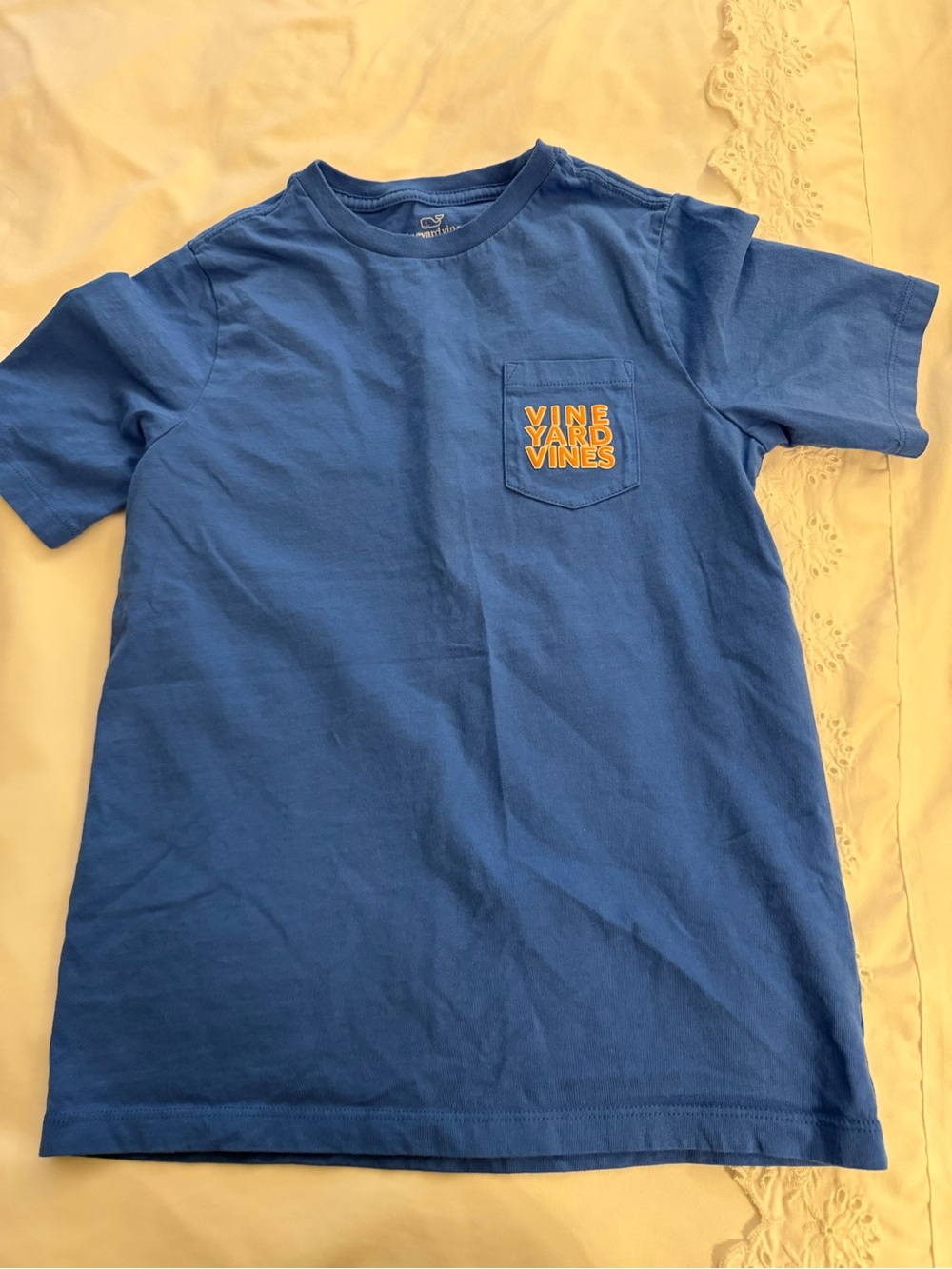 Vineyard Vines Royal Blue Short Sleeve Pocket Tee